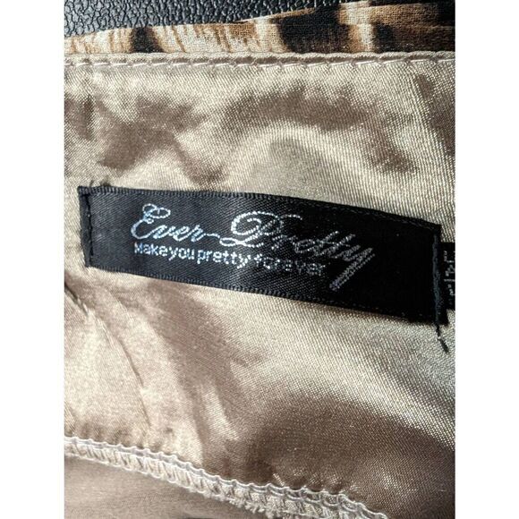 Ever Pretty Multicolor Animal Print Backless Halter top Dress Women's 10 - Picture 5 of 11